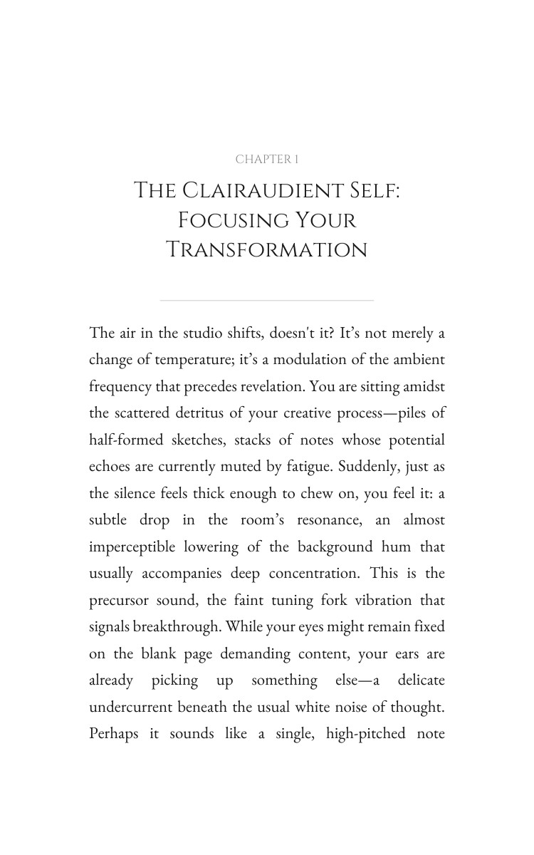 Clairaudient Creative Guidebook: Optimize Your Truth interior preview