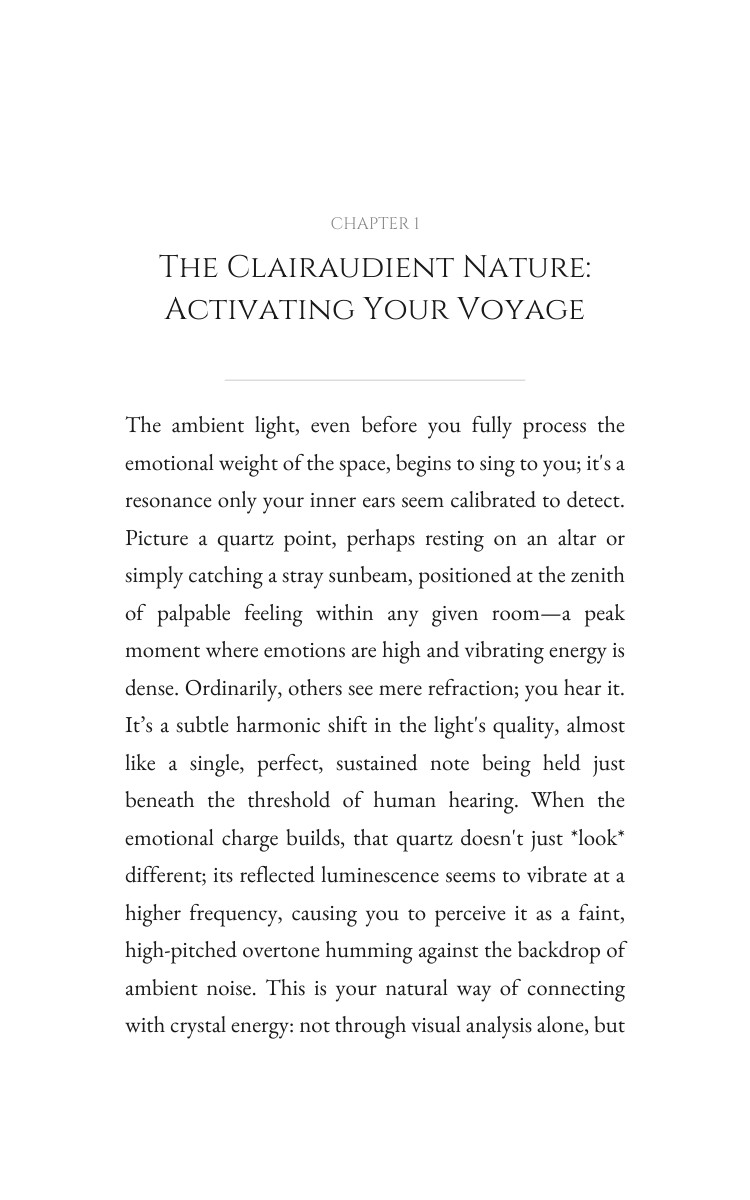 Clairaudient Crystal Energy Navigator: Optimize Your Narrative interior preview
