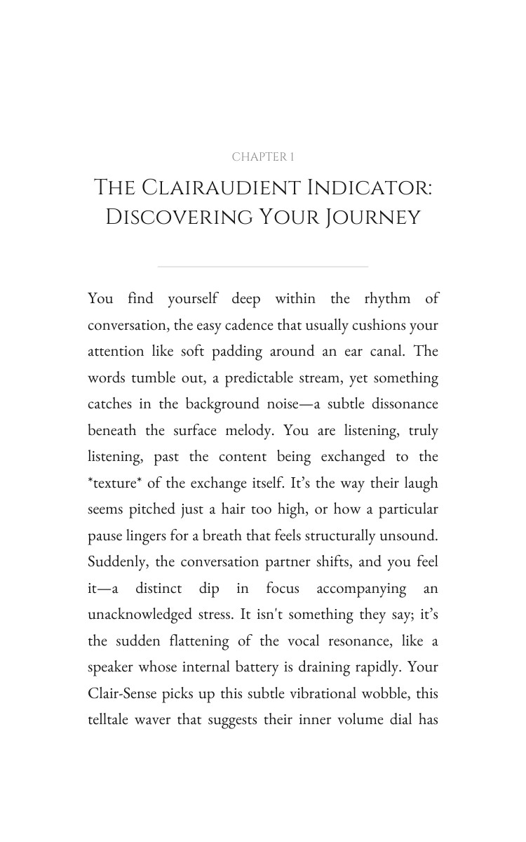 Clairaudient Fatigue Energy Protocol: Your Talent Embodied interior preview