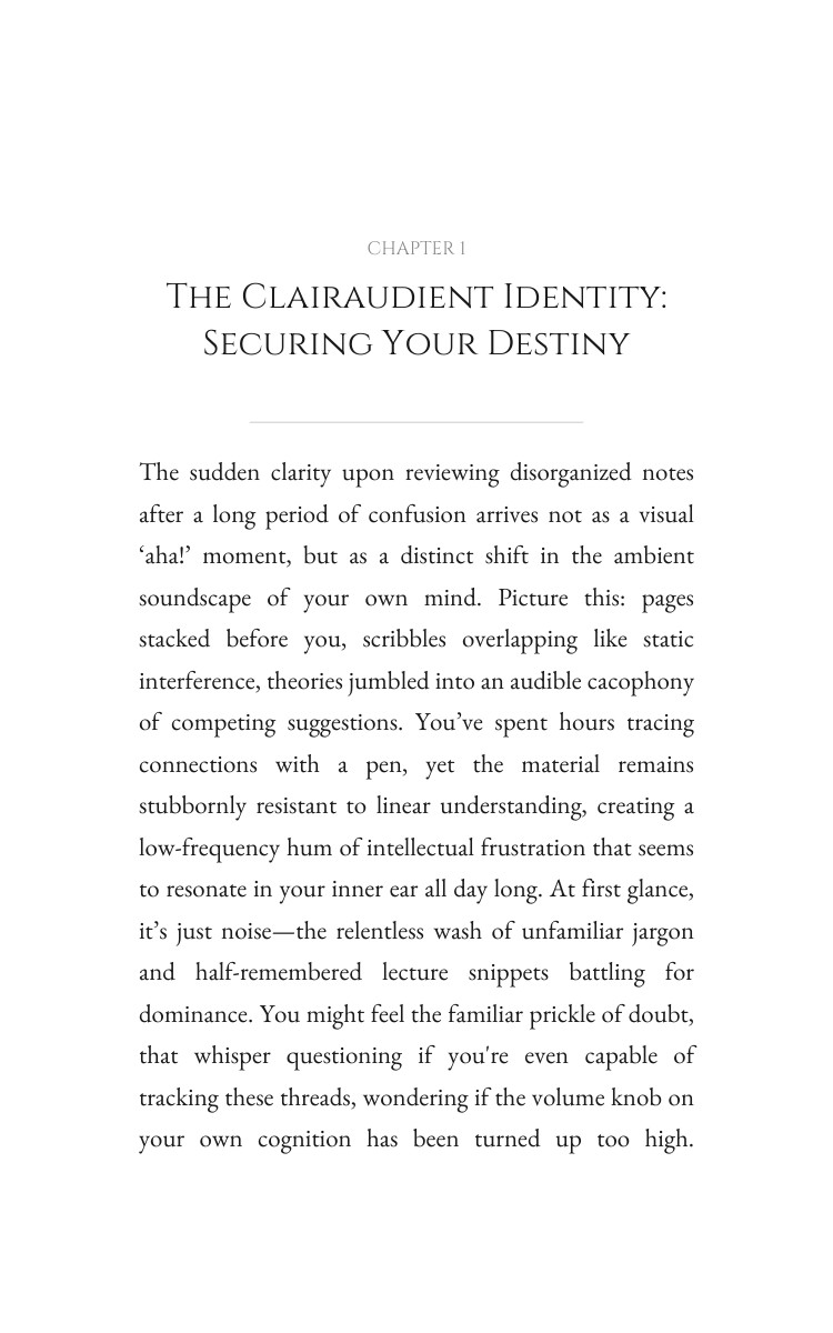 Clairaudient: Learning Study Command: Expand Your Identity interior preview