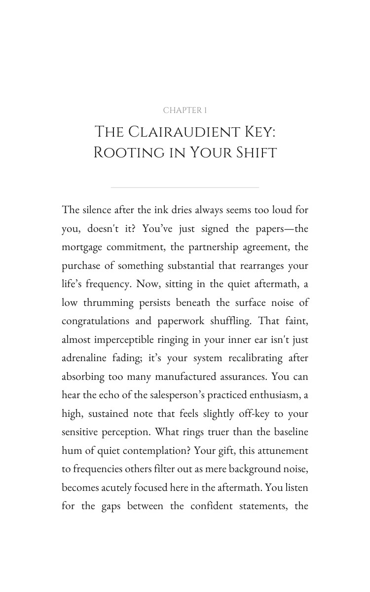 Clairaudient: Major Purchases Blueprint: Your Growth Realized interior preview