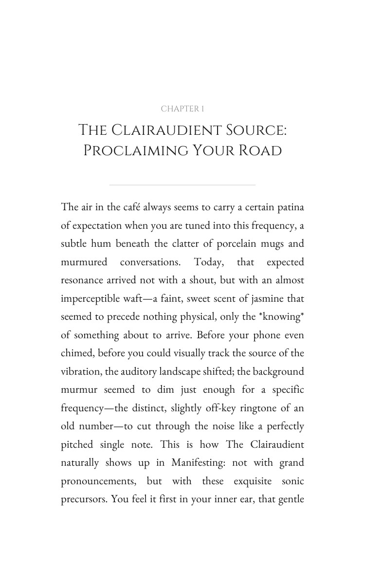 Clairaudient Manifesting Handbook: Your Search Materialized interior preview