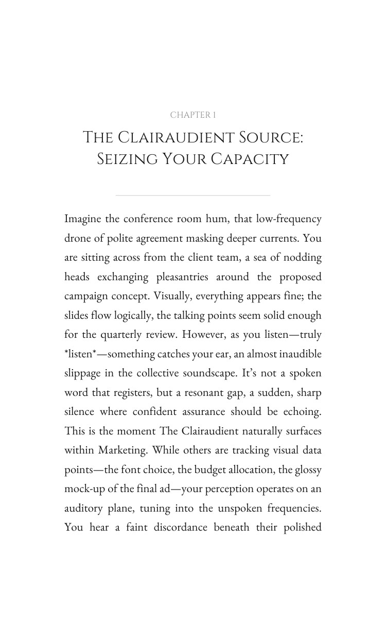 Clairaudient Marketing Guidebook: Claim Your Story interior preview