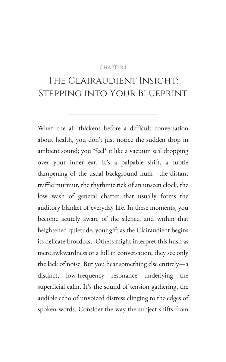 Clairaudient Pain Interpretation System: Own Your Heart interior preview