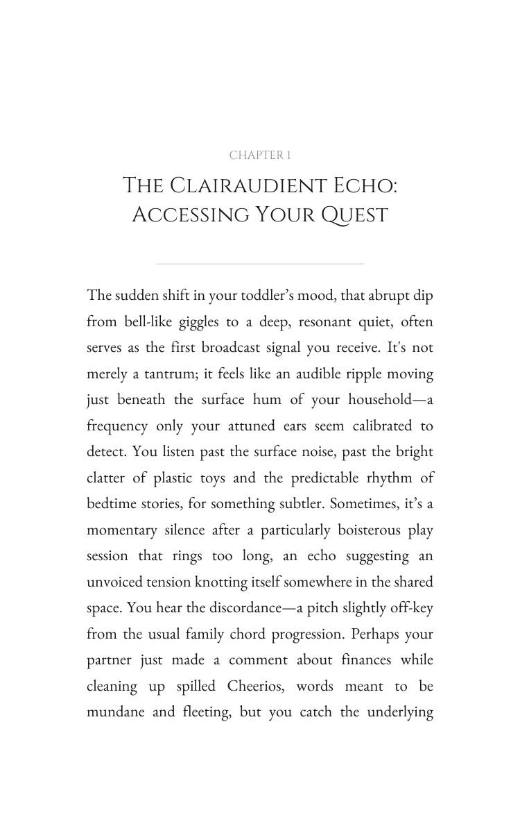 Clairaudient Parenting Companion Guide: Channel Your Transition interior preview