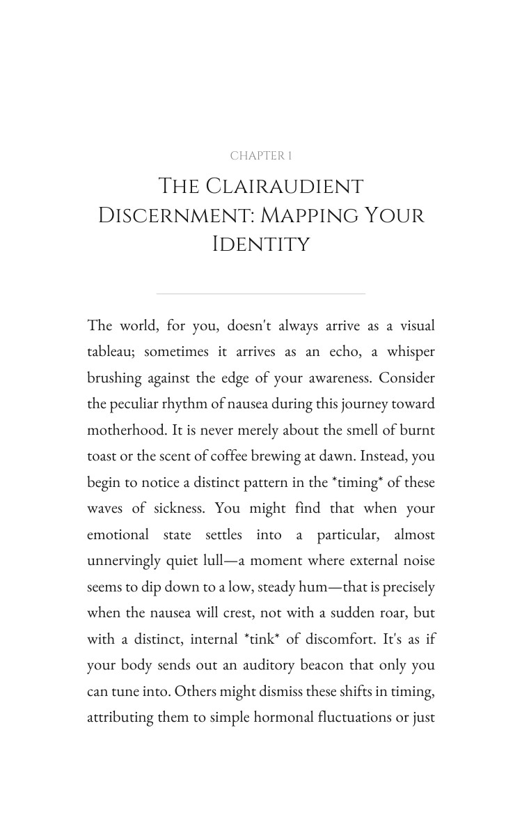 Clairaudient: Pregnancy Fertility Transformation: Your Transition Empowered interior preview