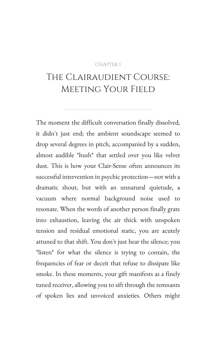 Clairaudient Psychic Protection Resource: Align Your Script interior preview