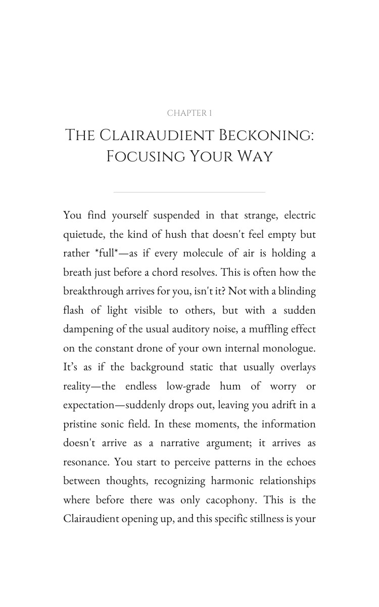 Clairaudient Spiritual Awakening Revolution: Transform Your Course interior preview