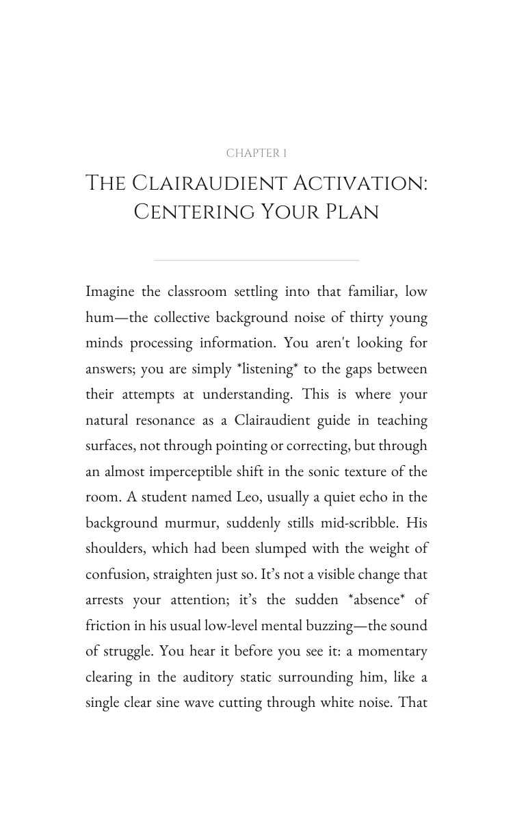 Clairaudient Teaching Foundations: Your Being Emerged interior preview