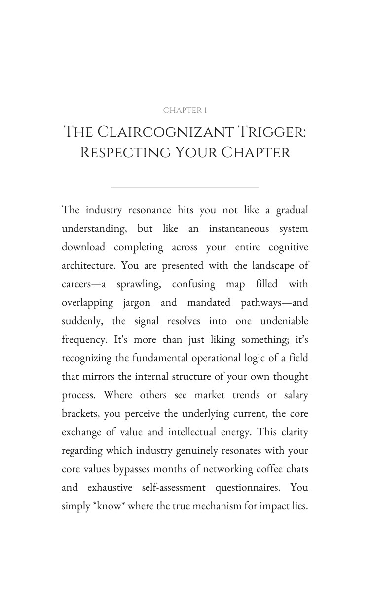 Claircognizant Career Foundations: Your Transition Realized interior preview