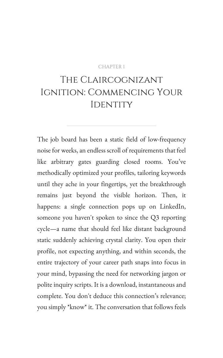 Claircognizant Career Transitions: Complete Guide: Engineer Your Direction interior preview