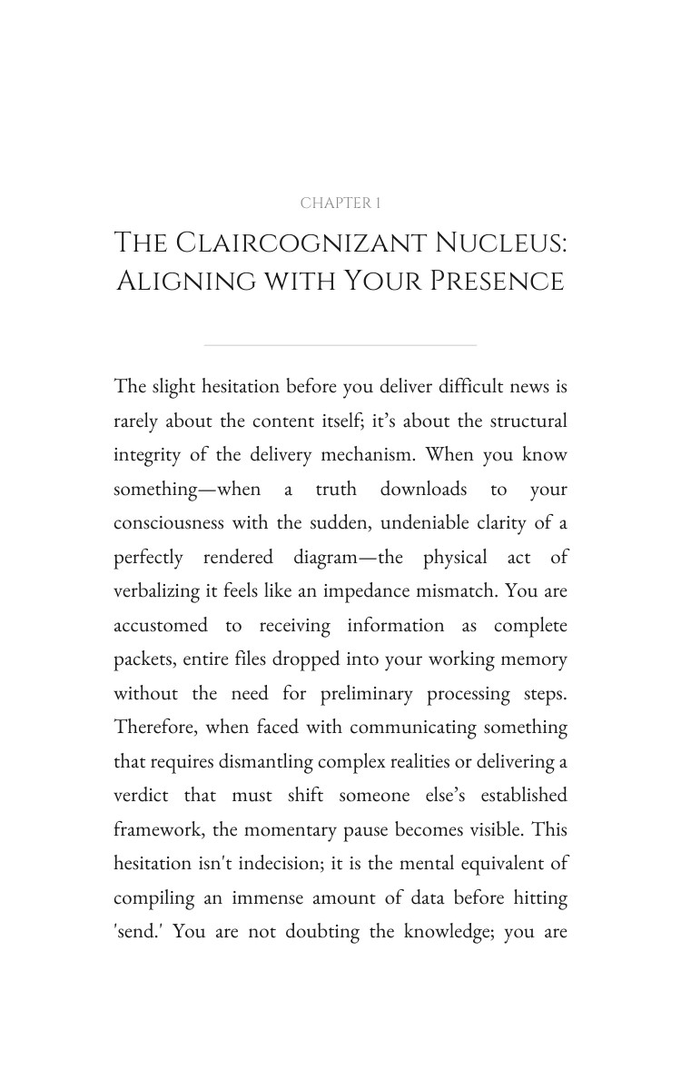 Claircognizant Communication Guidebook: Your Mastery Elevated interior preview