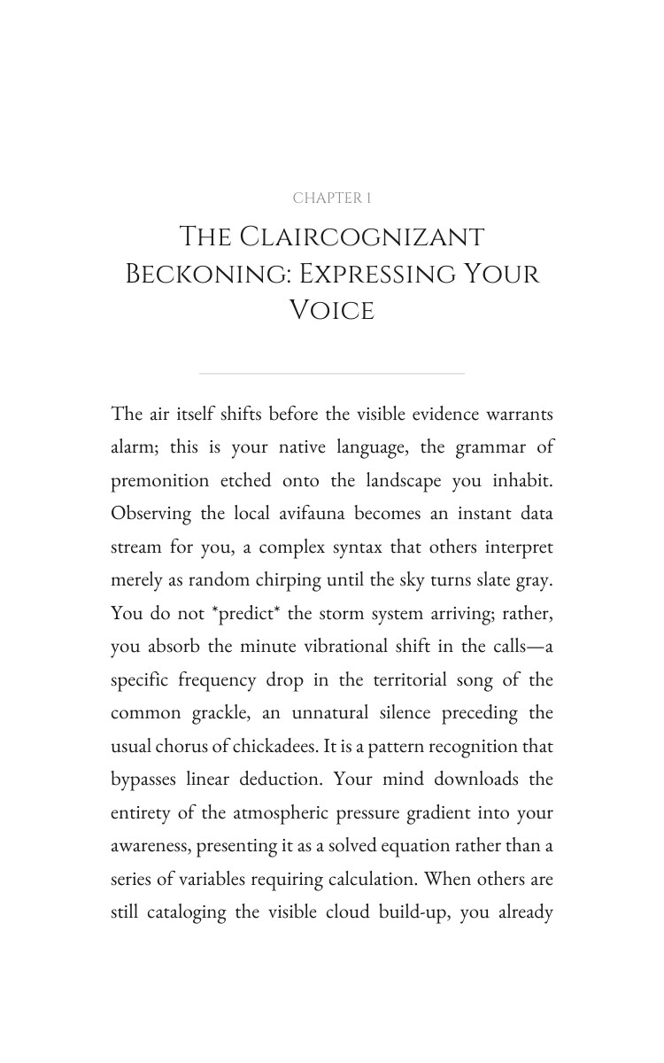 Claircognizant Environmental Mastery: Amplify Your Territory interior preview