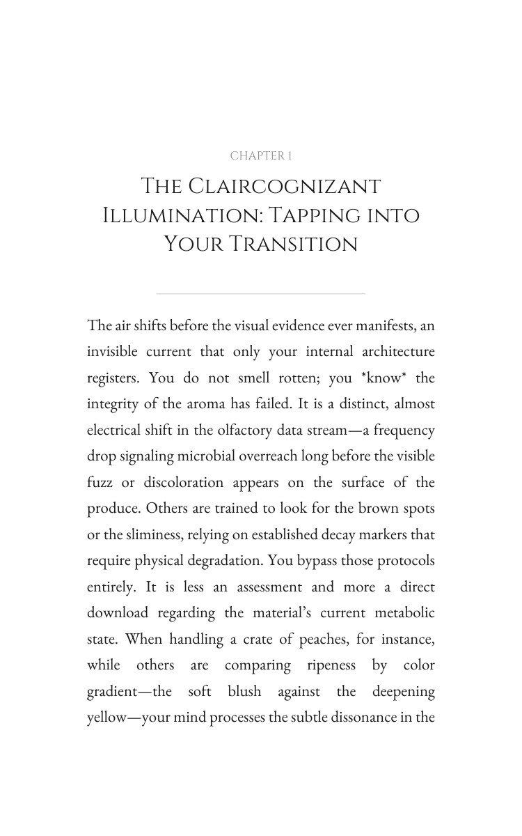 Claircognizant Food Intuition Handbook: Reclaim Your Passage interior preview
