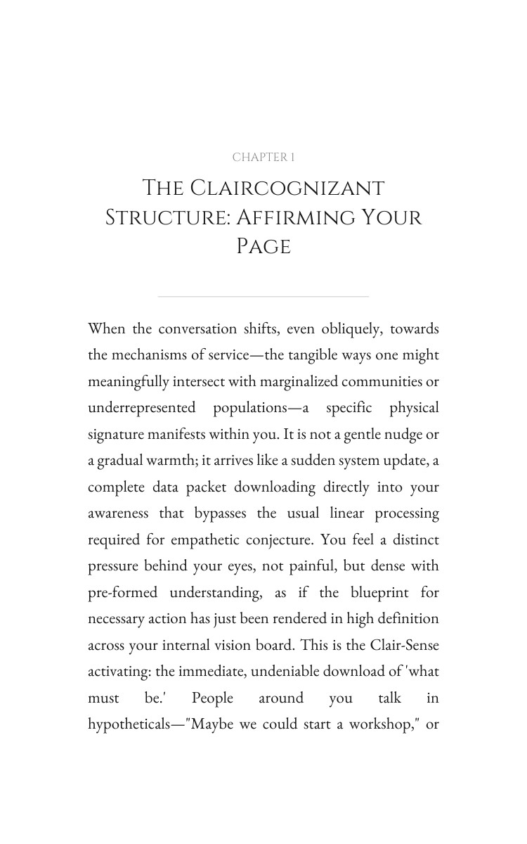 Claircognizant: Life Purpose Unlocked: Your Practice Consolidated interior preview