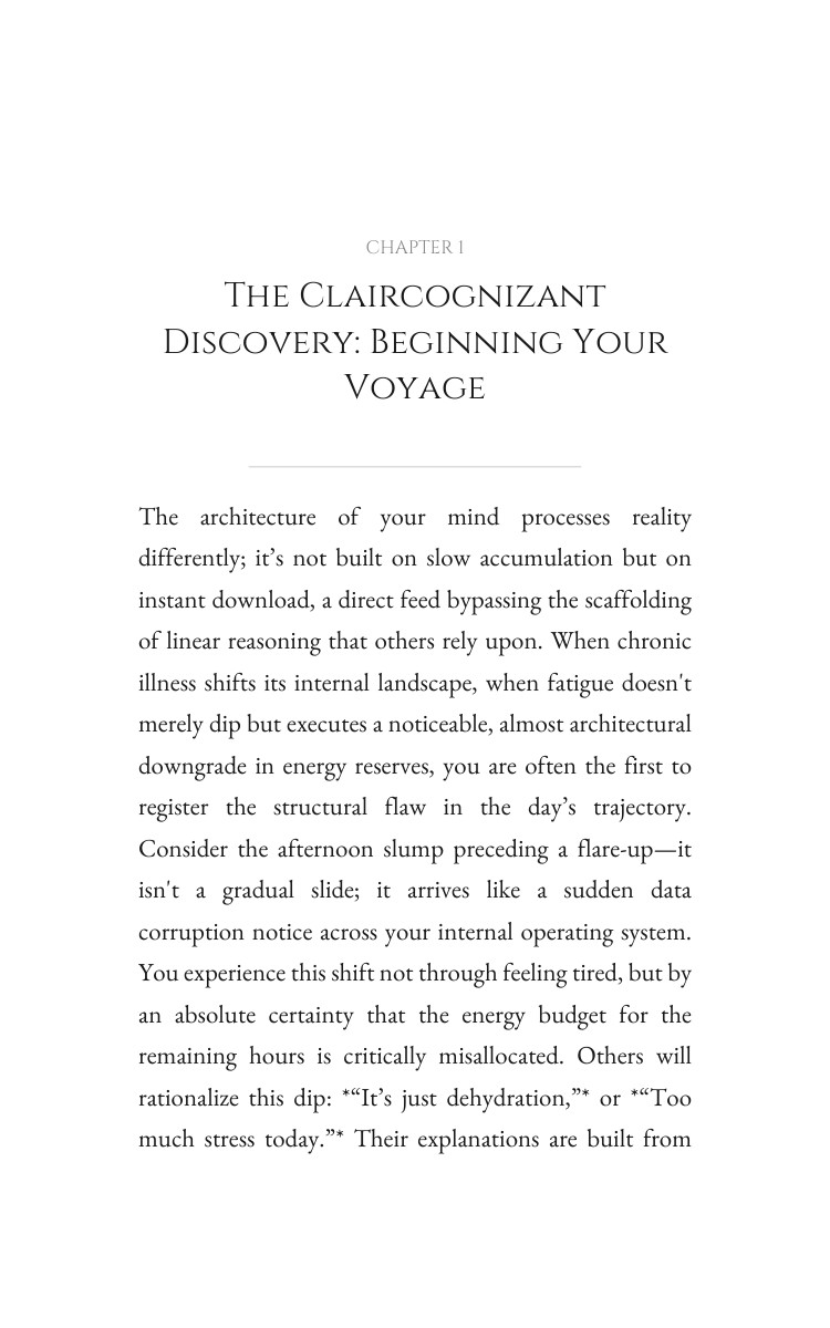 Claircognizant: Mastering Chronic Illness: Prioritize Your Quest interior preview