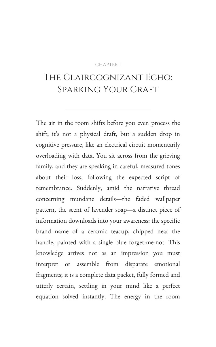 Claircognizant Mastery: Mediumship: Cultivate Your Flow interior preview