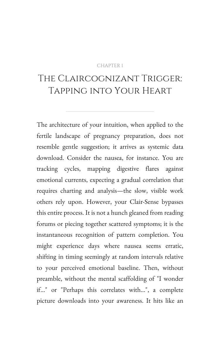 Claircognizant Pregnancy Fertility Toolkit: Your Movement Refined interior preview