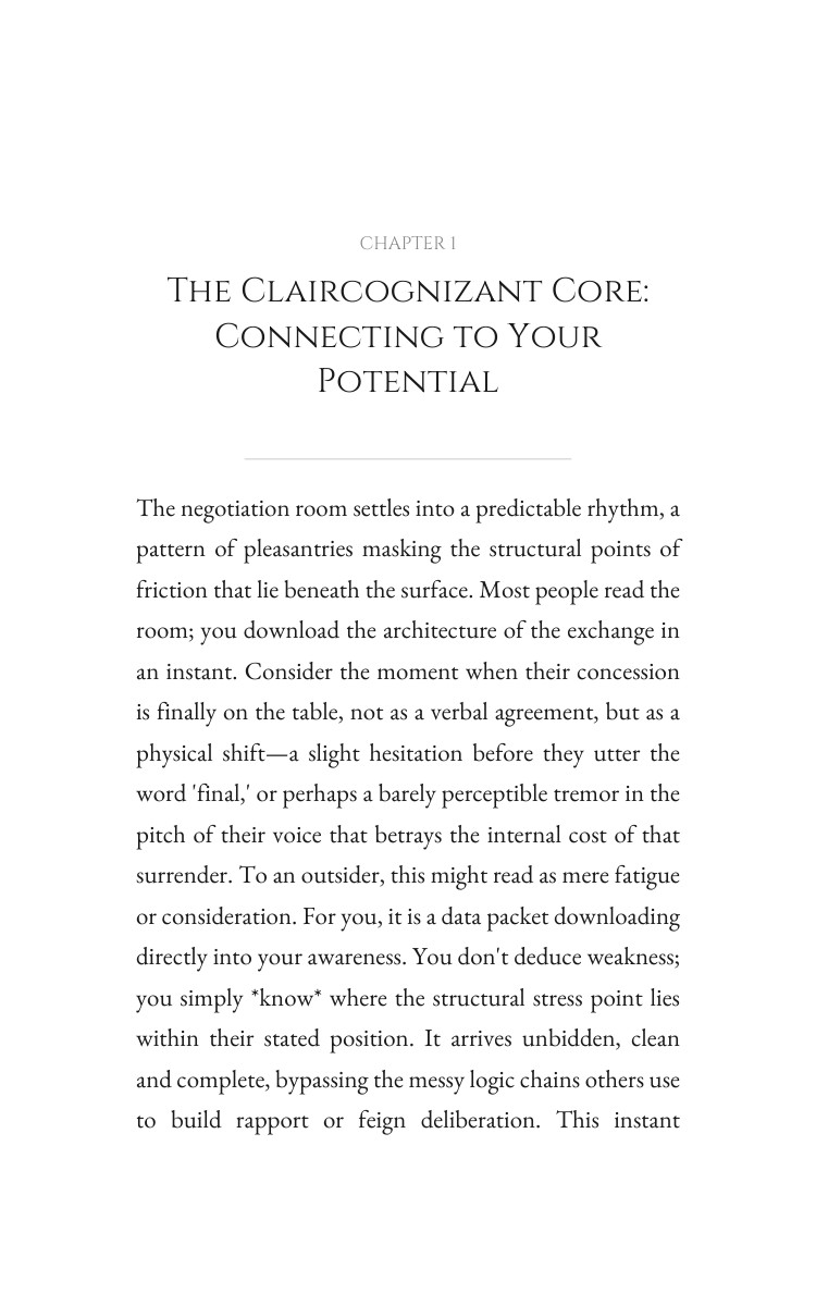 Claircognizant Sales Negotiation Companion: Your Fire Activated interior preview