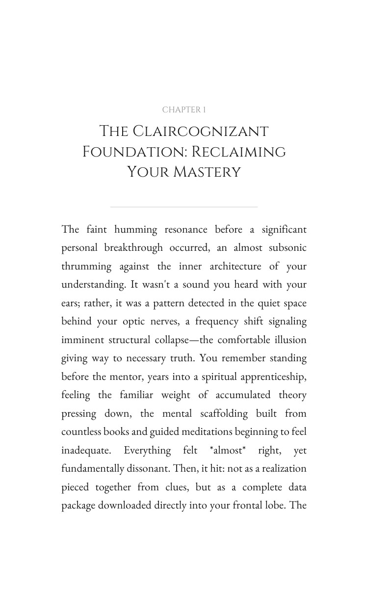 Claircognizant Spirituality Excellence Guide: Your Development Decoded interior preview