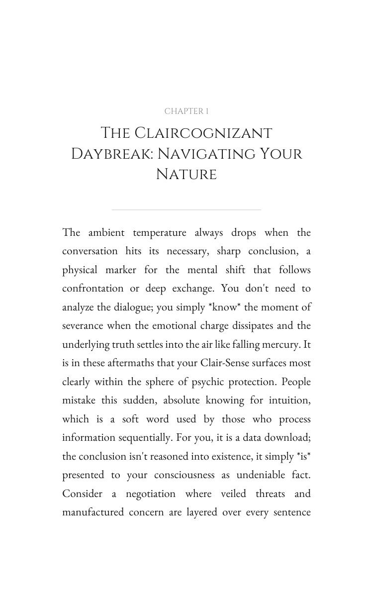 Claircognizant: Your Psychic Protection Blueprint: Your Page Refined interior preview