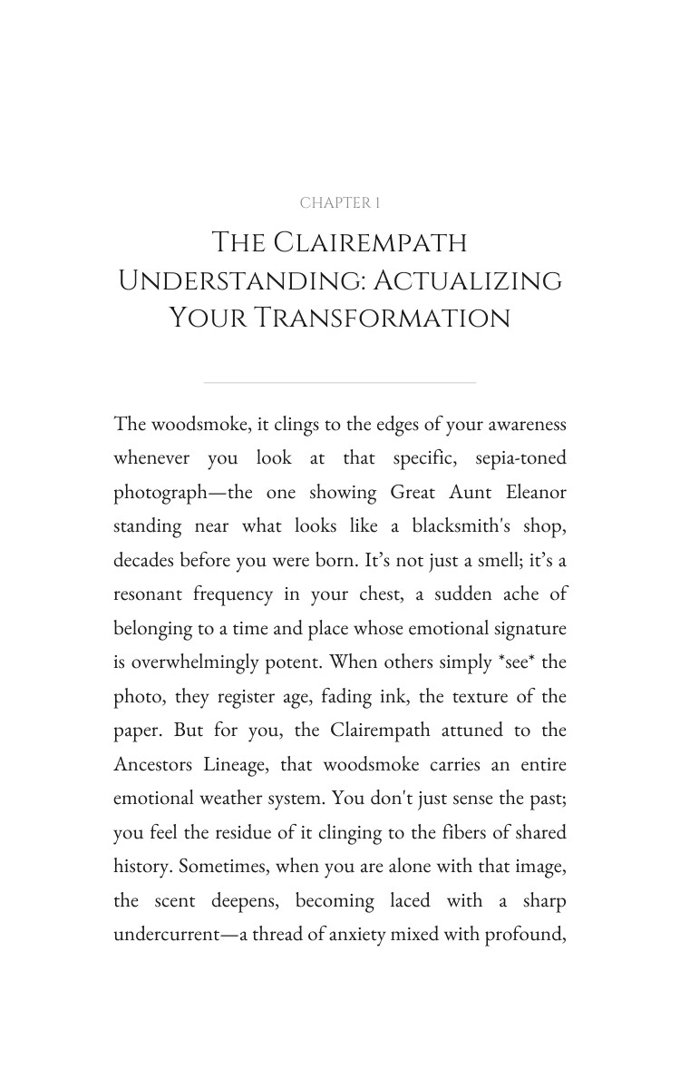 Clairempath Ancestors Lineage Workbook: Your Life Concentrated interior preview