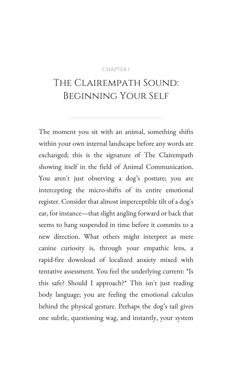 Clairempath Animal Communication Navigator: Your Field Liberated interior preview