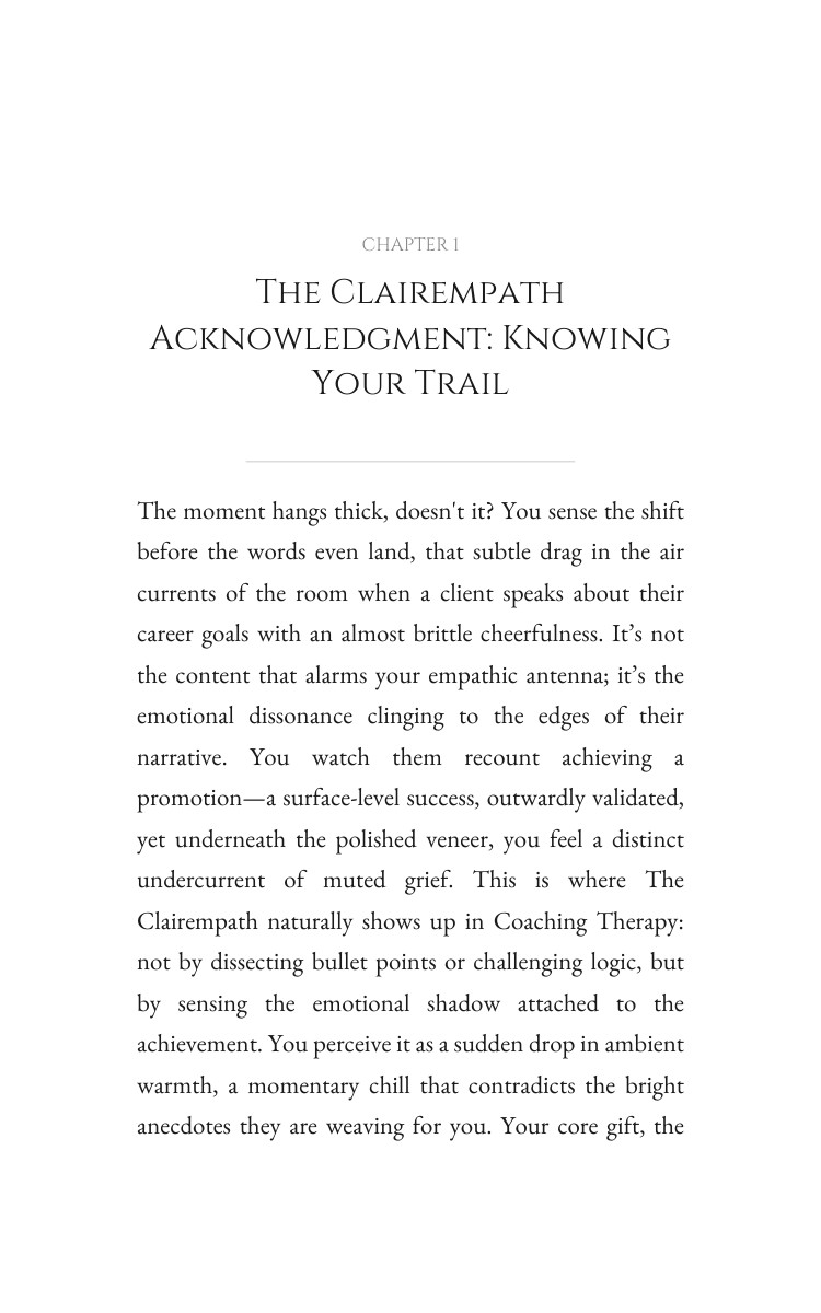 Clairempath: Coaching Therapy Integration: Master Your Transformation interior preview