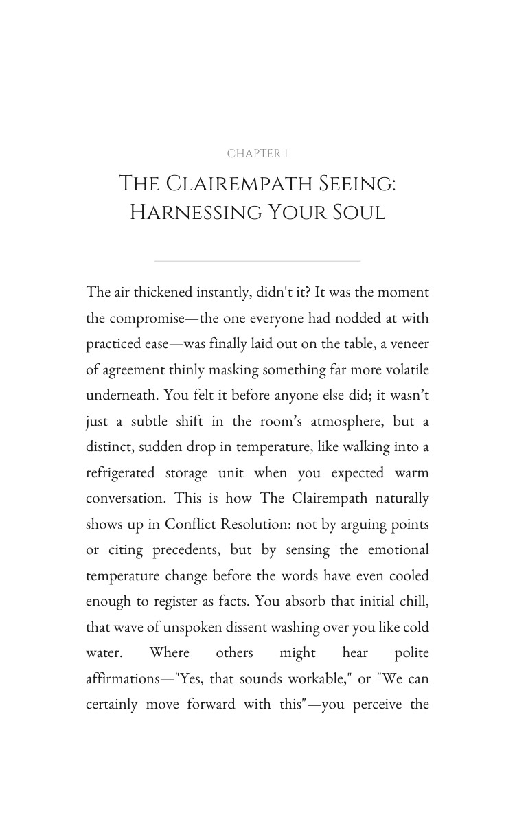 Clairempath Conflict Resolution Wisdom: Your Truth Magnified interior preview