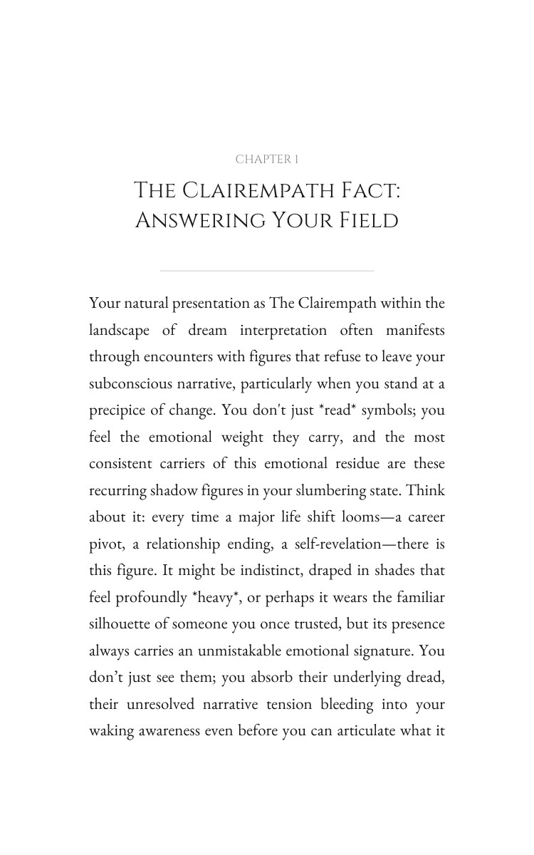 Clairempath Dream Interpretation Toolkit: Your Direction Crystallized interior preview