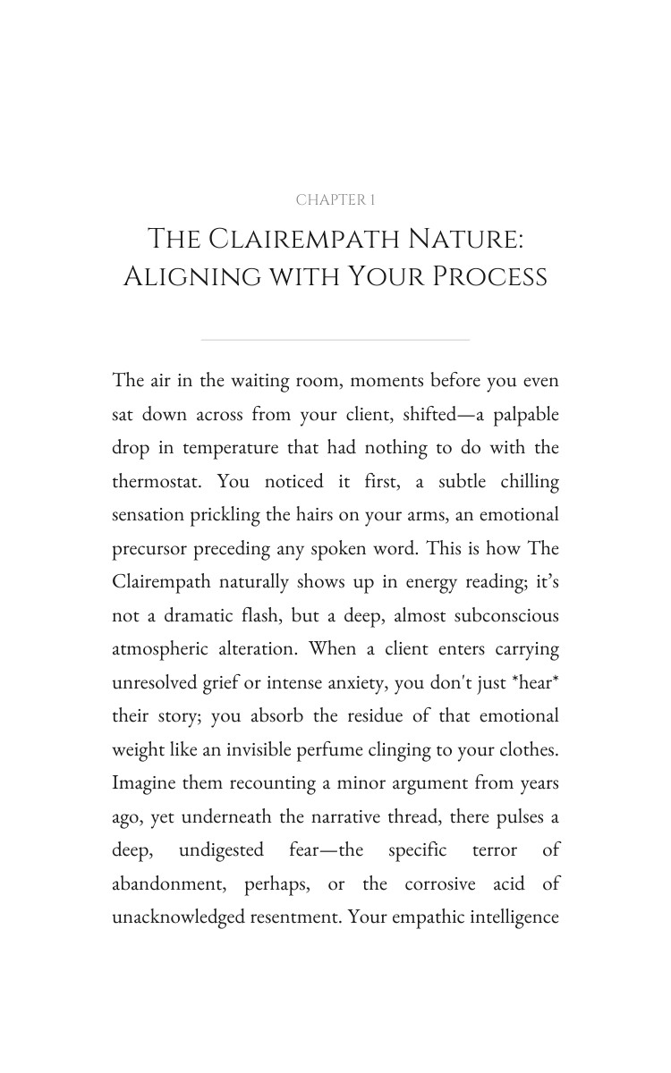 Clairempath: Energy Reading Unlocked: Your Evolution Strategy interior preview