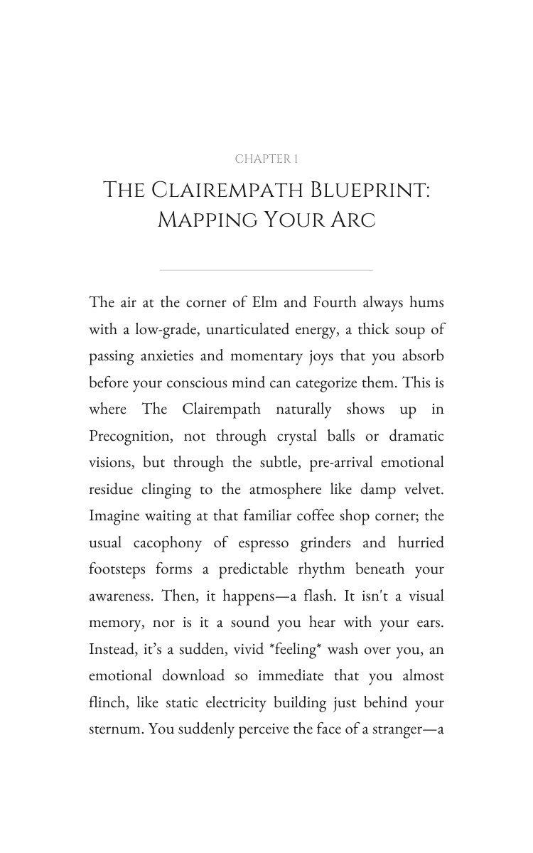 Clairempath Precognition Elevation: Your Narrative Perfected interior preview