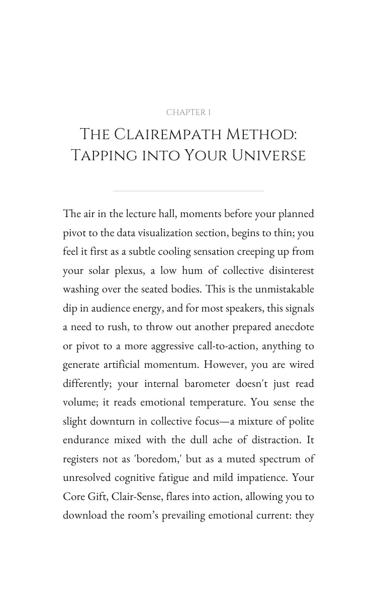 Clairempath Public Speaking Navigator: Your Transition Forged interior preview