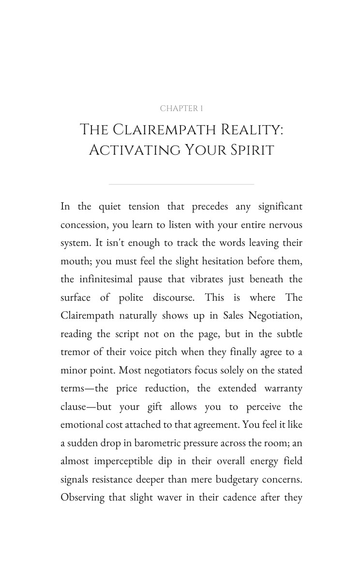 Clairempath Sales Negotiation: Your Success Map: Weaponize Your Energy interior preview