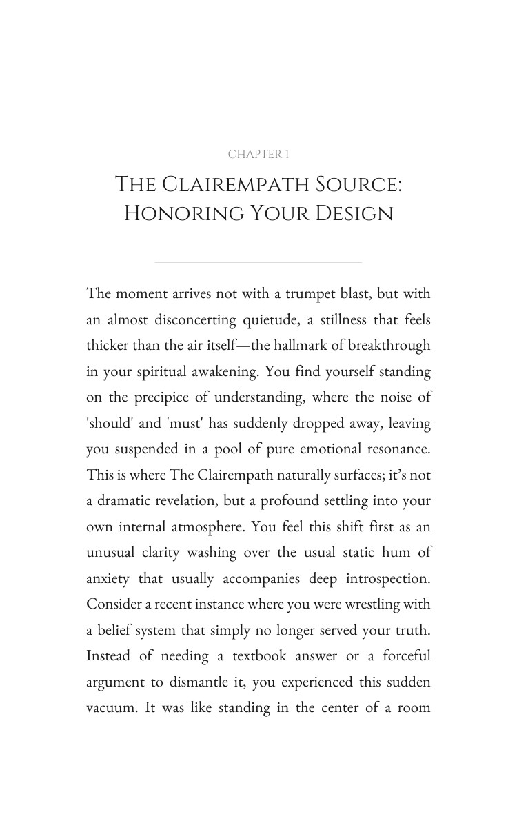 Clairempath: Spiritual Awakening Blueprint: Finesse Your Being interior preview
