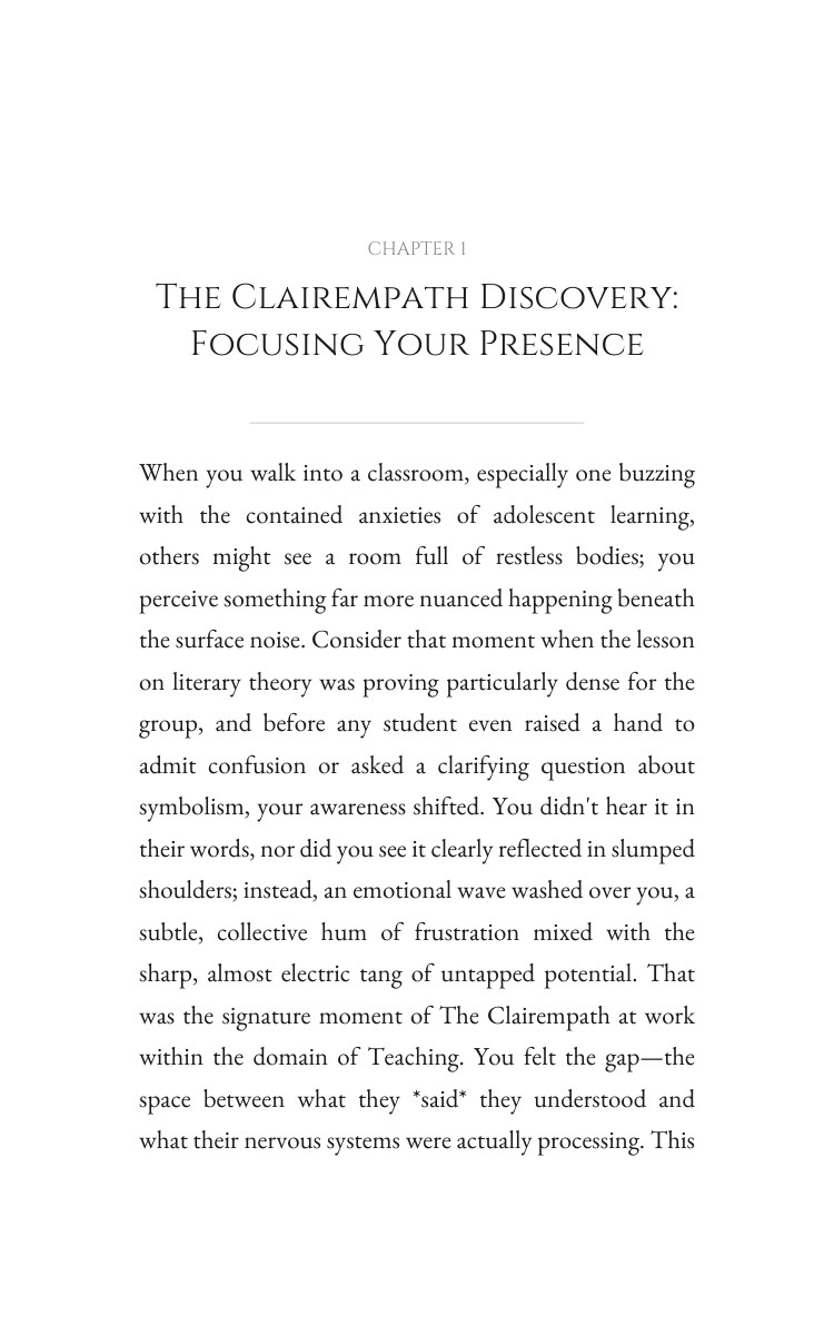 Clairempath: Teaching Unlocked: Unblock Your Dream interior preview