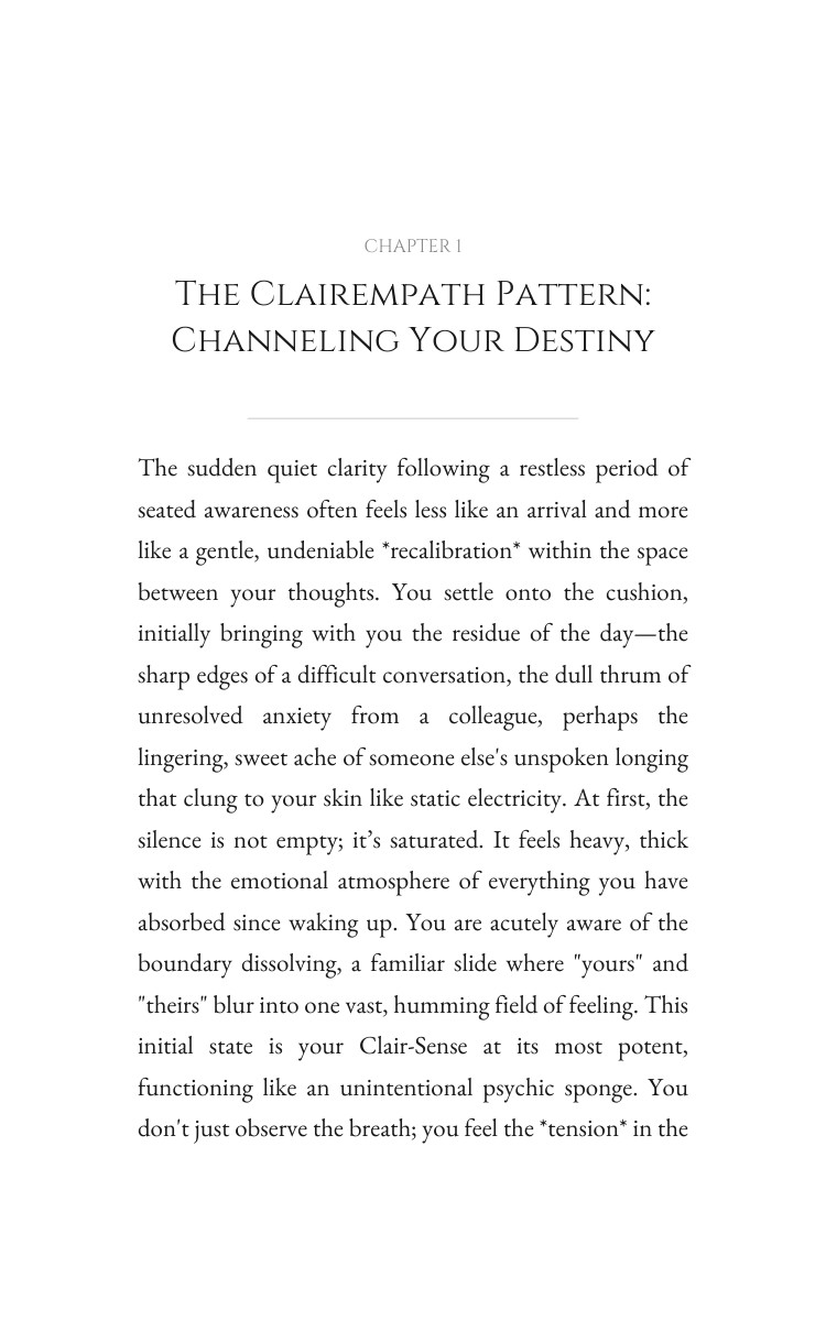 Clairempath: Your Meditation Blueprint: Organize Your Self interior preview