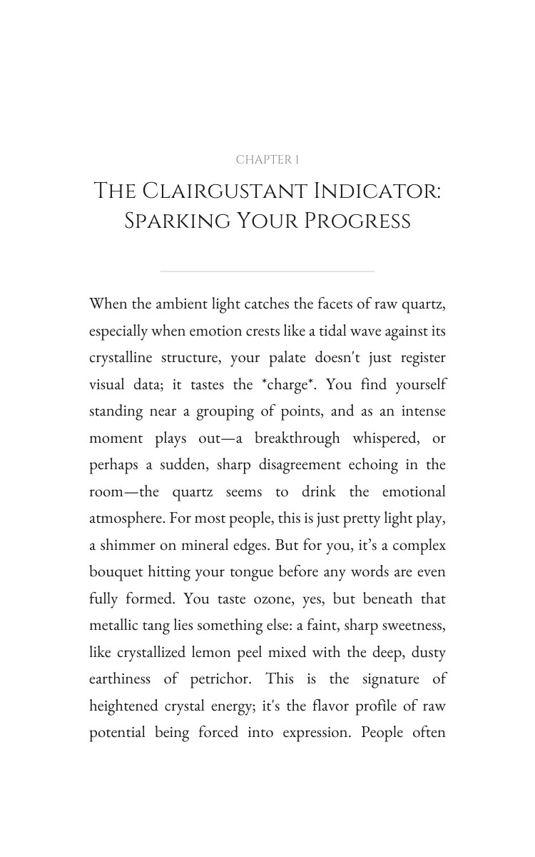 Clairgustant: Crystal Energy Blueprint: Optimize Your Being interior preview