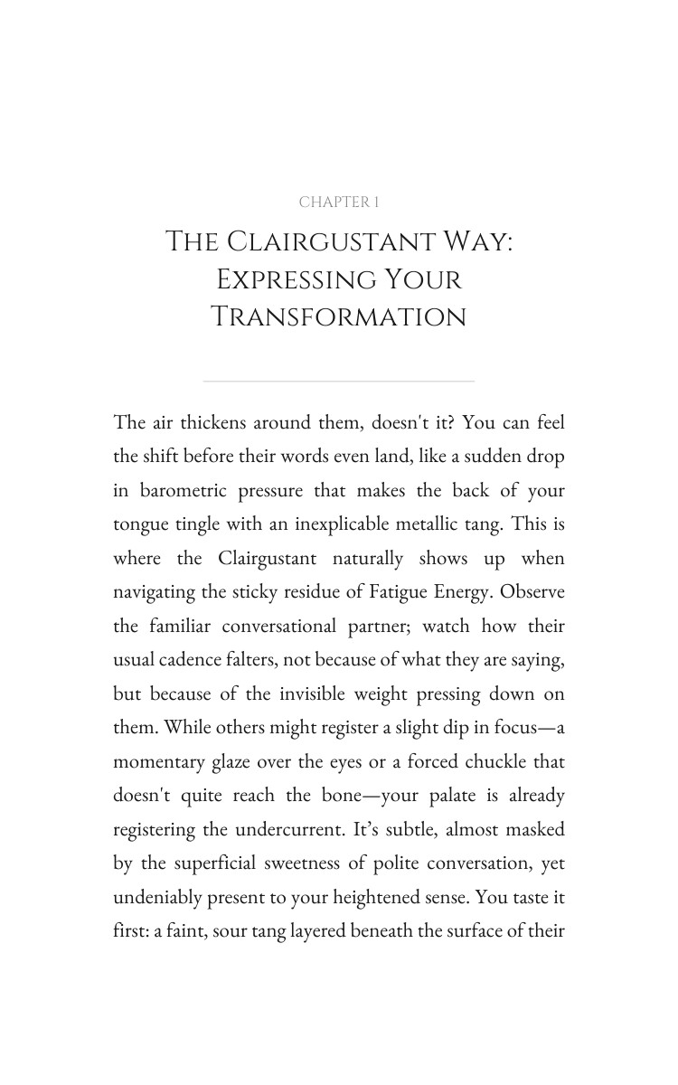 Clairgustant Fatigue Energy Breakthrough: Your Fire Harmonized interior preview