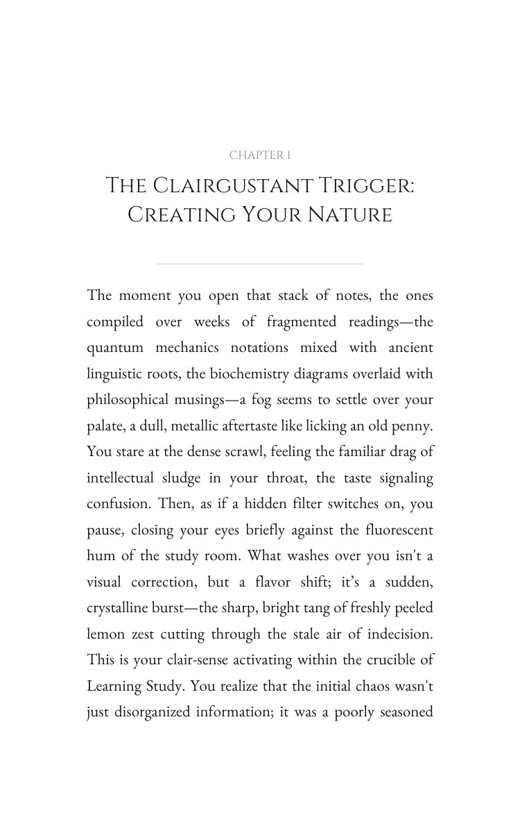 Clairgustant Learning Study Playbook: Your Flame Streamlined interior preview
