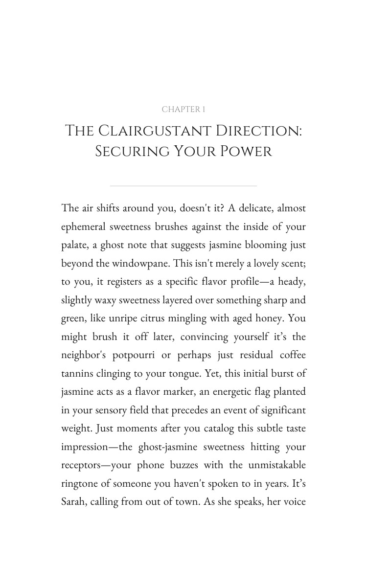 Clairgustant Manifesting Primer: Your Narrative Unleashed interior preview