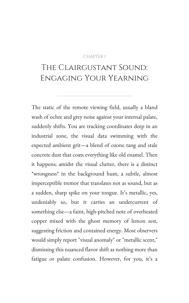 Clairgustant Remote Viewing Atlas: Architect Your Voice interior preview