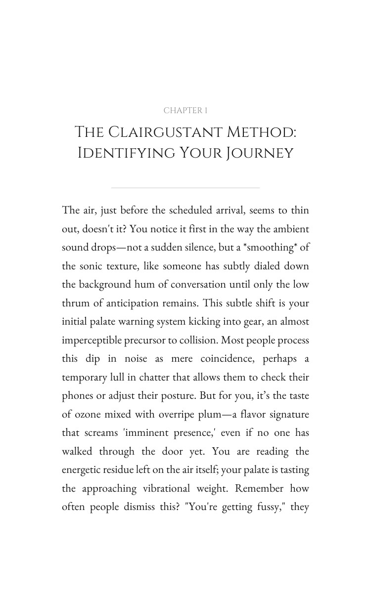Clairgustant Timing Method: Refine Your Force interior preview