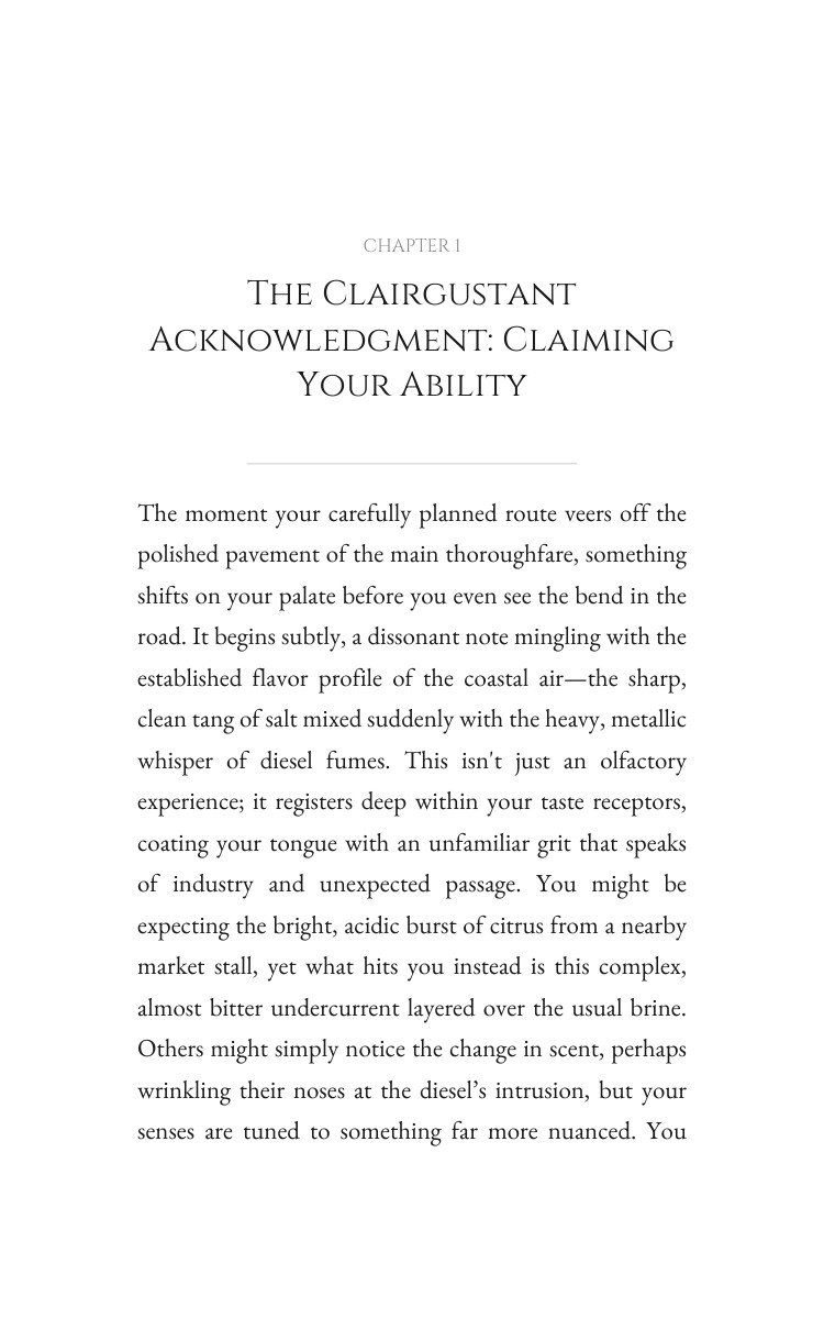 Clairgustant Travel Location Resource: Refine Your Expression interior preview