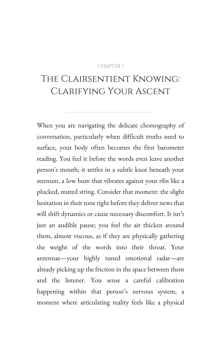 Clairsentient Communication Workbook: Your Gift Forged interior preview