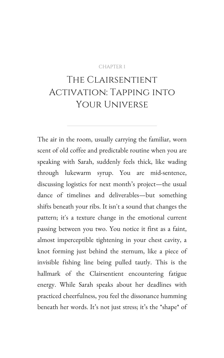 Clairsentient Fatigue Energy Integration: Discover Your Labor interior preview