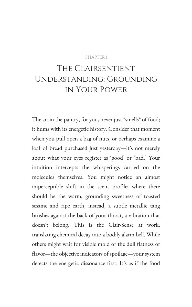 Clairsentient Food Intuition Manual: Your Heart Unleashed interior preview