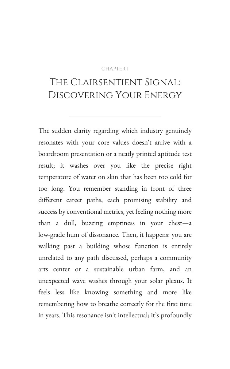Clairsentient Guide to Career: Your Passage Refined interior preview