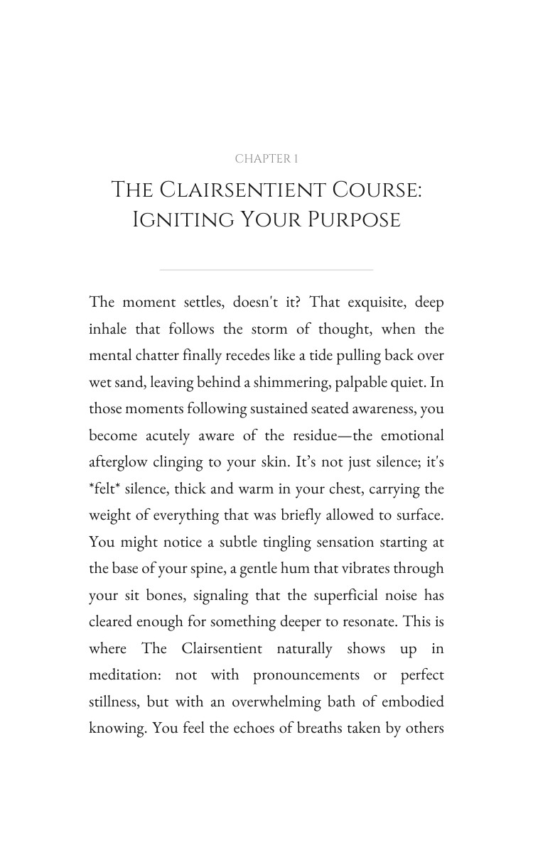 Clairsentient Meditation Handbook: Your Movement Magnified interior preview