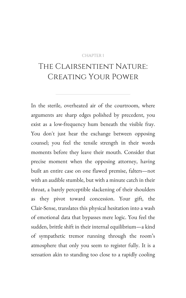 Clairsentient: Navigating Legal: Your Gift Enhanced interior preview
